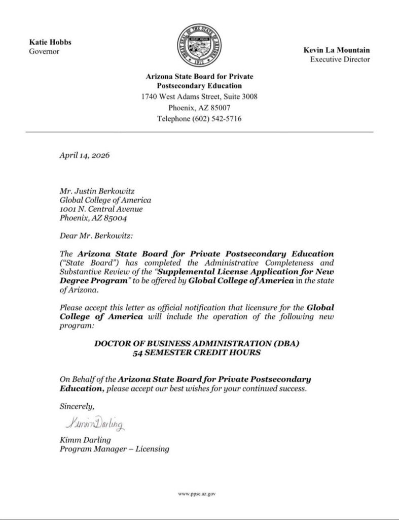 GCA Online Campus DBA Official Paper